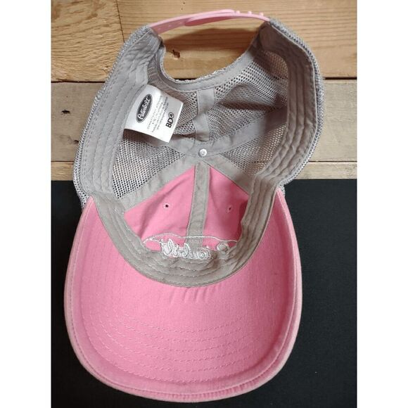 Peterbilt Pink and Gray Snapback Adjustable Truckers Hat Cap - Picture 2 of 5
